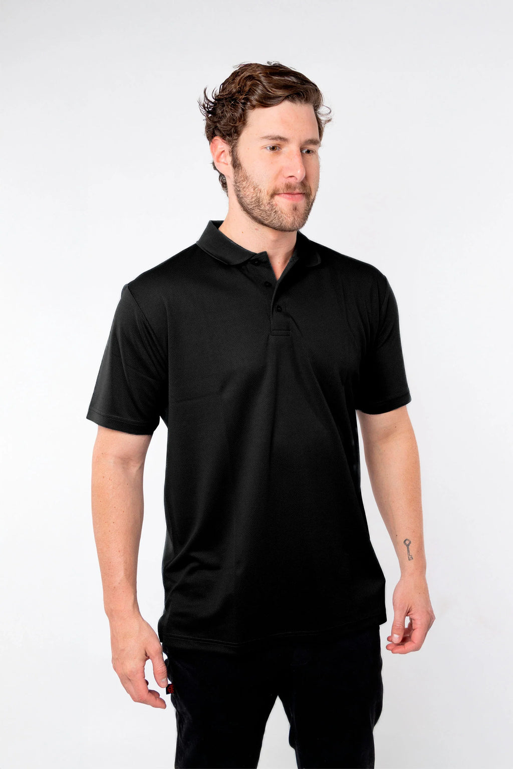 PLAYERA POLO CARACAS CABALLERO #Color_Negro
