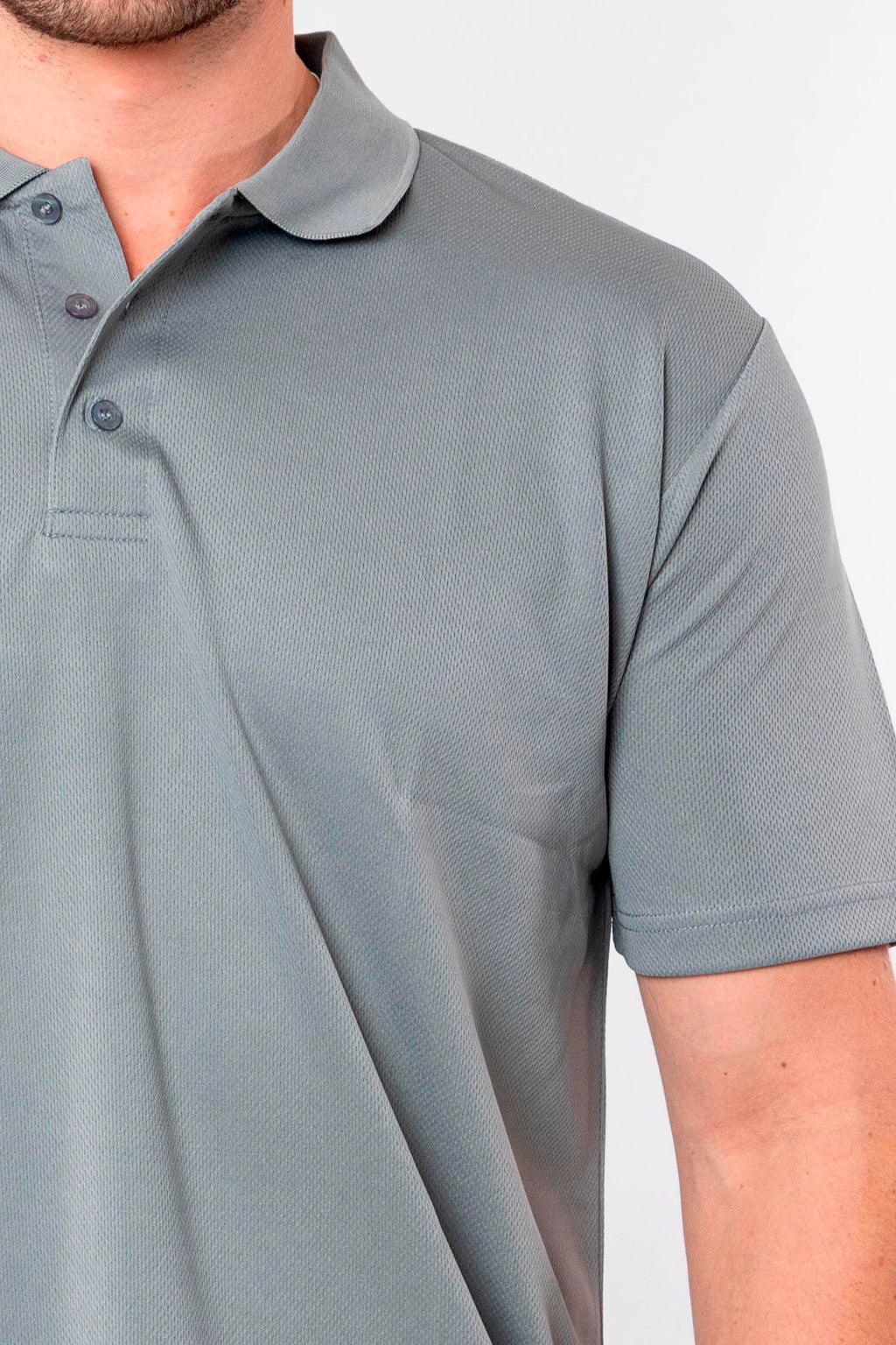 PLAYERA POLO CARACAS CABALLERO #Color_Gris
