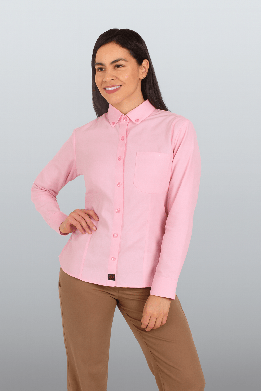 CAMISA EJECUTIVA LEÓN DAMA #Color_Rosa