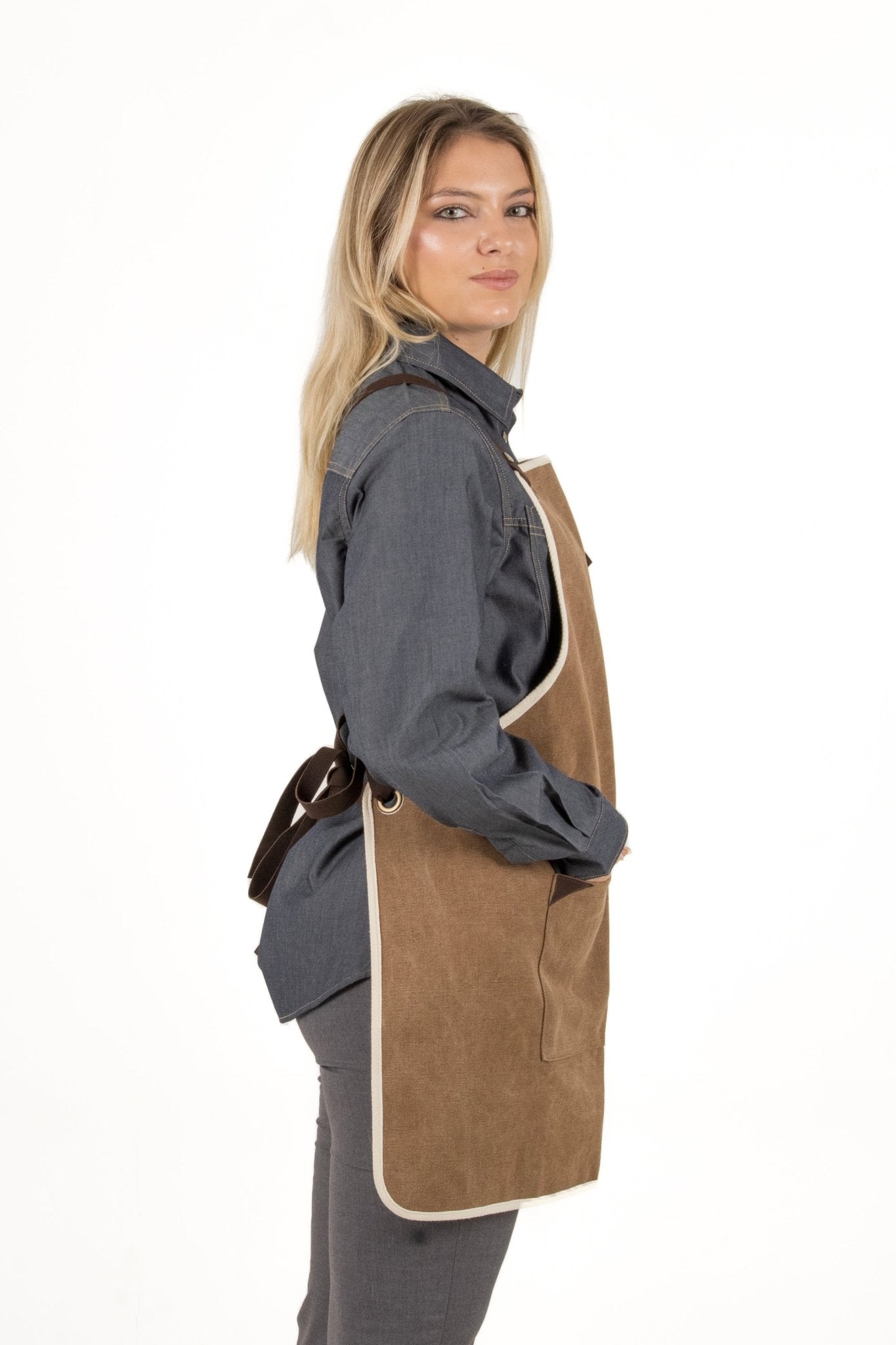 MANDIL SORRENTO PETO UNISEX #Color_Cafe
