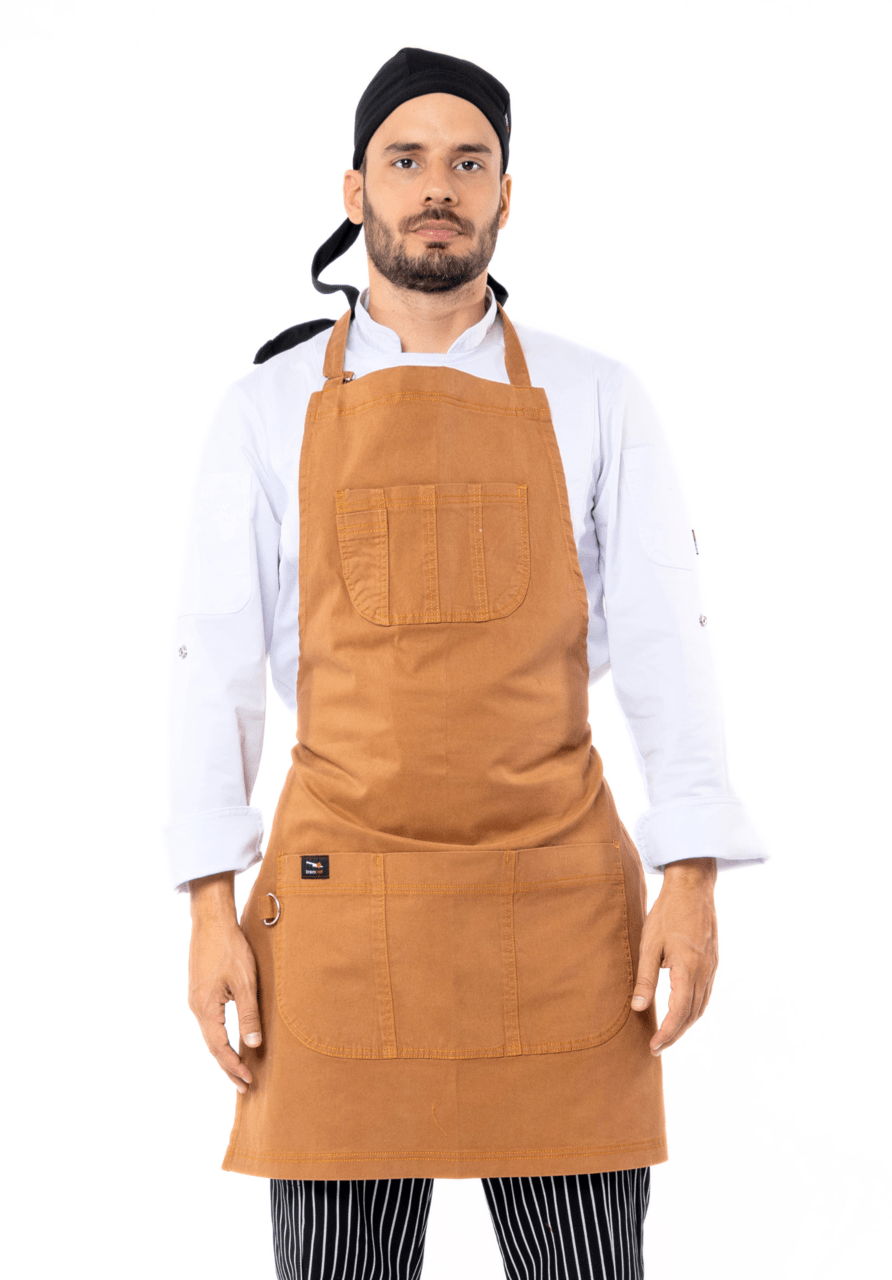MANDIL DE GABARDINA VERONA #Color_Café
