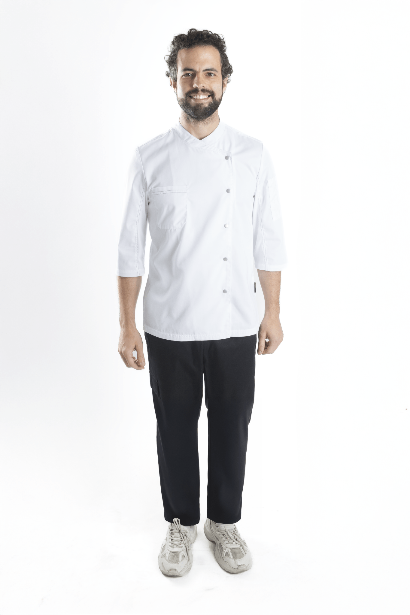 FILIPINA DE CHEF HOMBRE ZÚRICH MANGA 3/4
#Color_Blanco