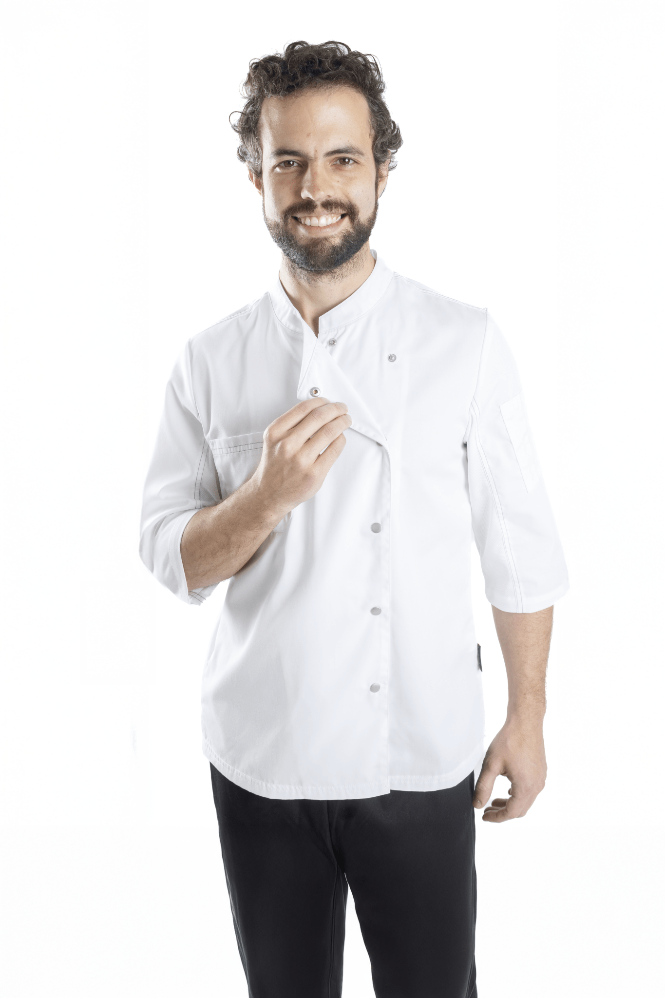 FILIPINA DE CHEF HOMBRE ZÚRICH MANGA 3/4
#Color_Blanco