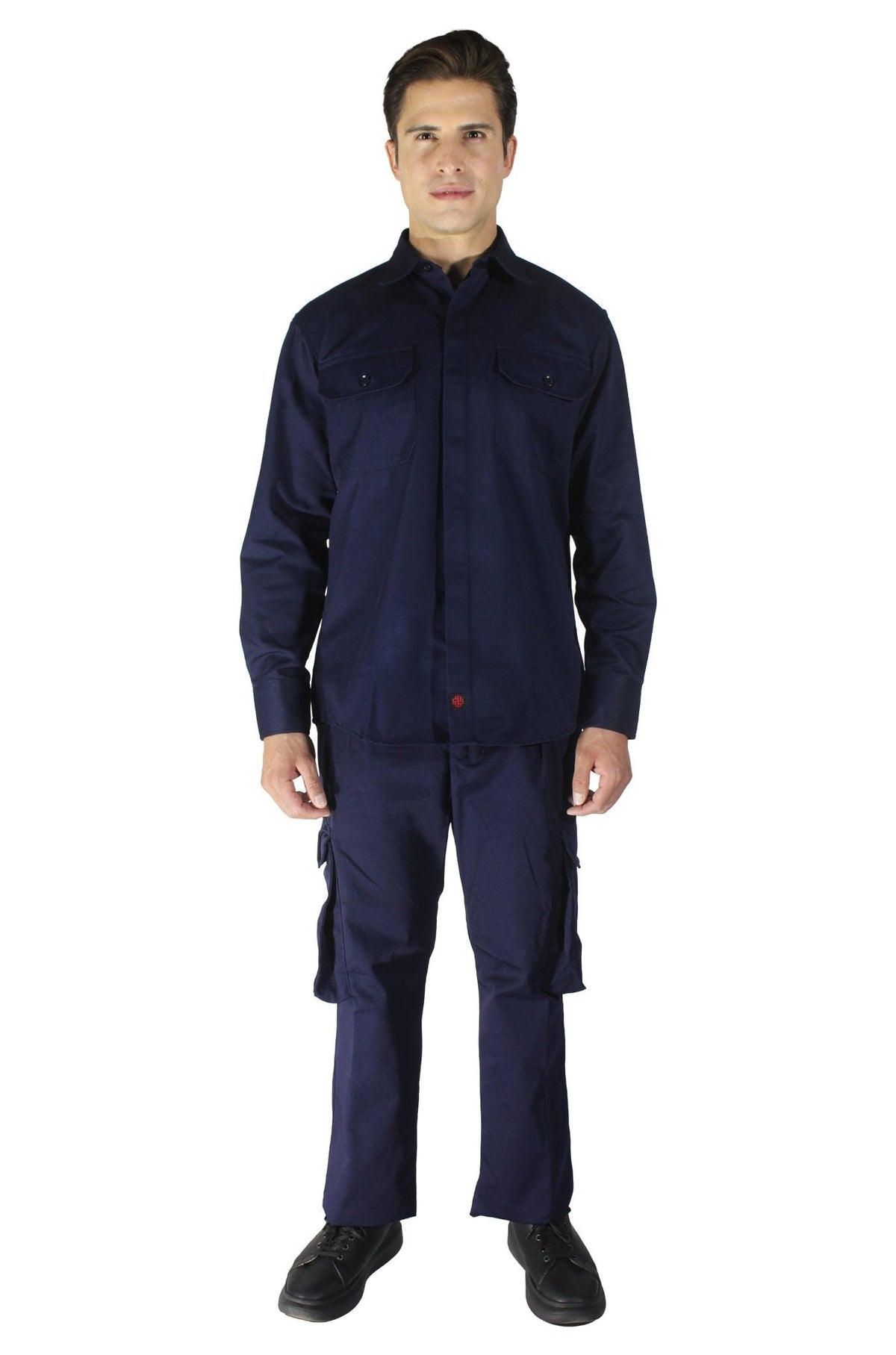 CAMISOLA CAIRO GABARDINA MANGA LARGA UNISEX #Color_Azul Marino