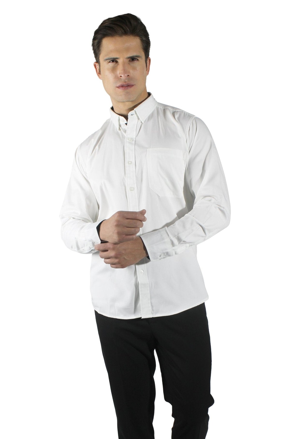 CAMISA DE HOMBRE EJECUTIVA MANZANILLO #Color_Blanco