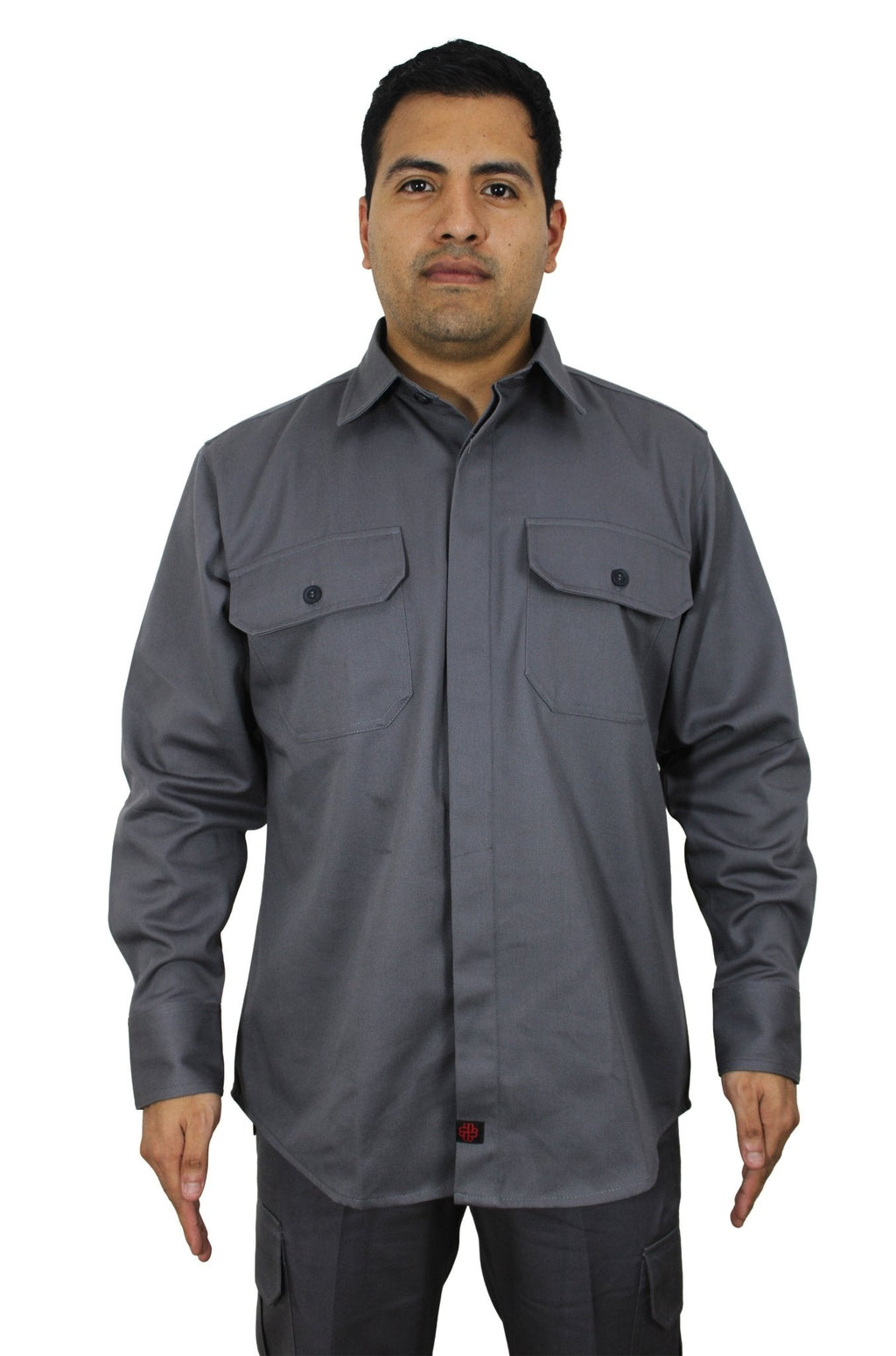 CAMISOLA CAIRO GABARDINA MANGA LARGA UNISEX #Color_Gris