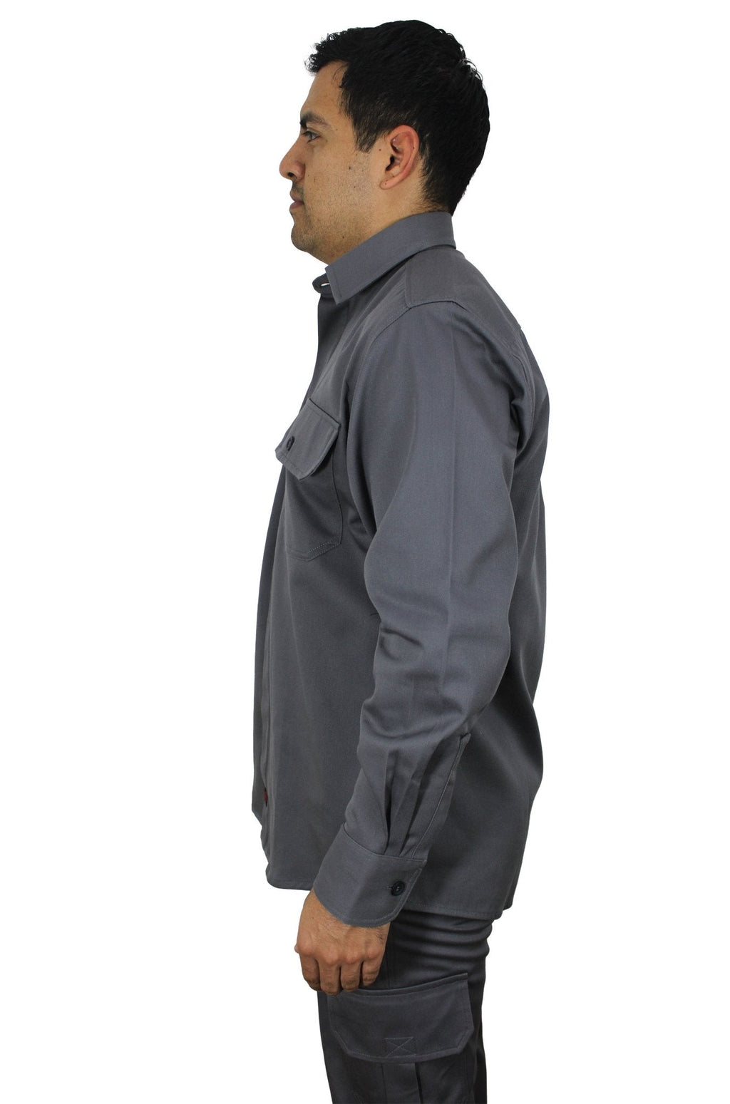 CAMISOLA CAIRO GABARDINA MANGA LARGA UNISEX #Color_Gris