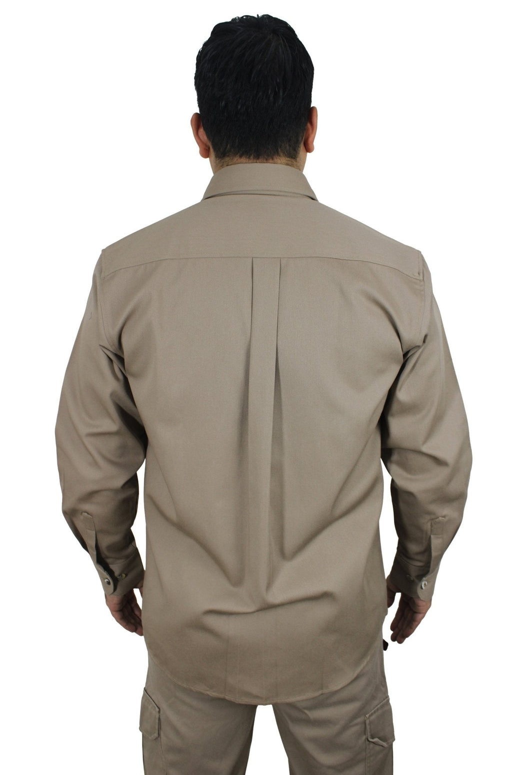 CAMISOLA CAIRO GABARDINA MANGA LARGA UNISEX #Color_Cafe