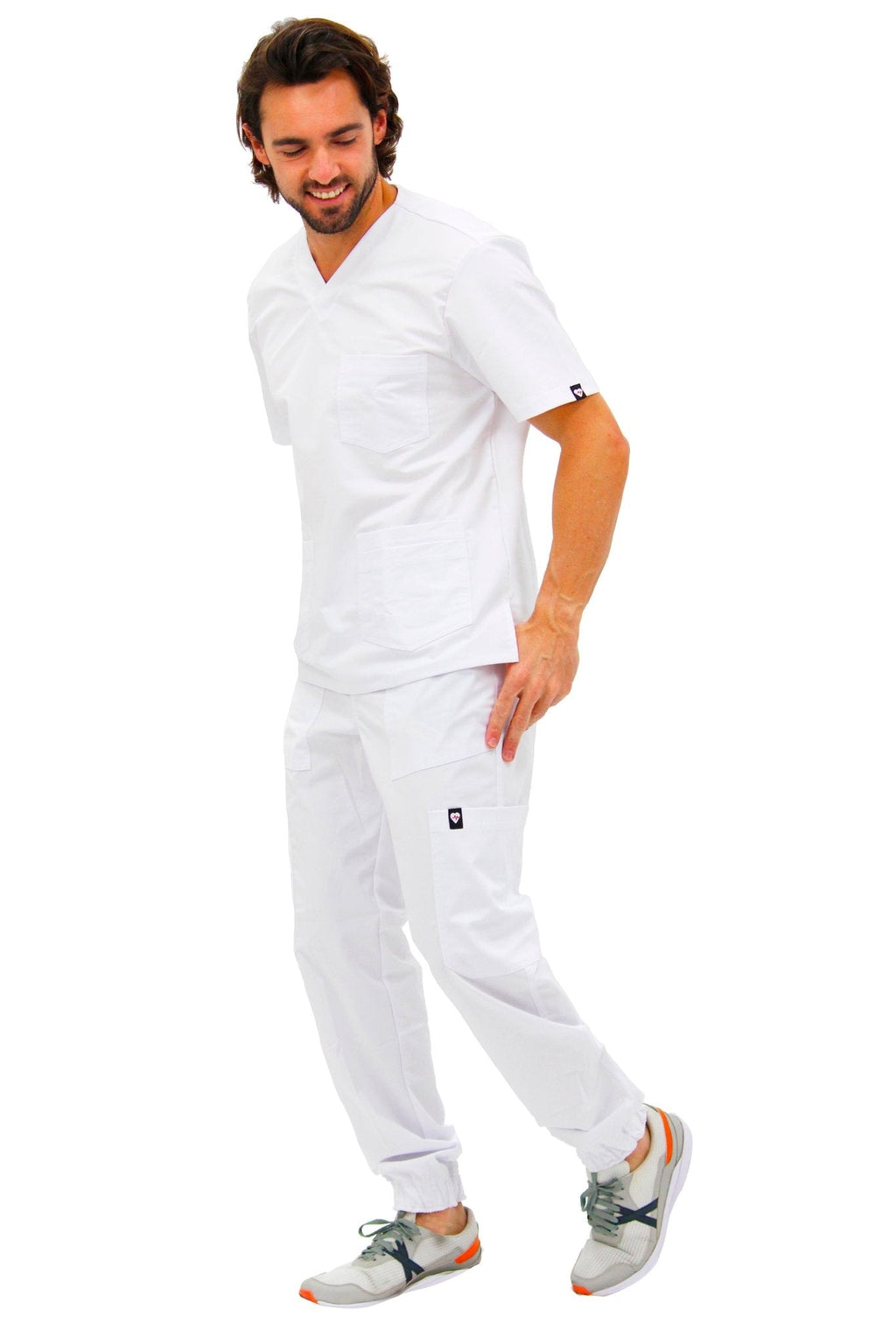 PANTALÓN MÉDICO JOGGER PARA SCRUB STANFORD HOMBRE #Color_Blanco