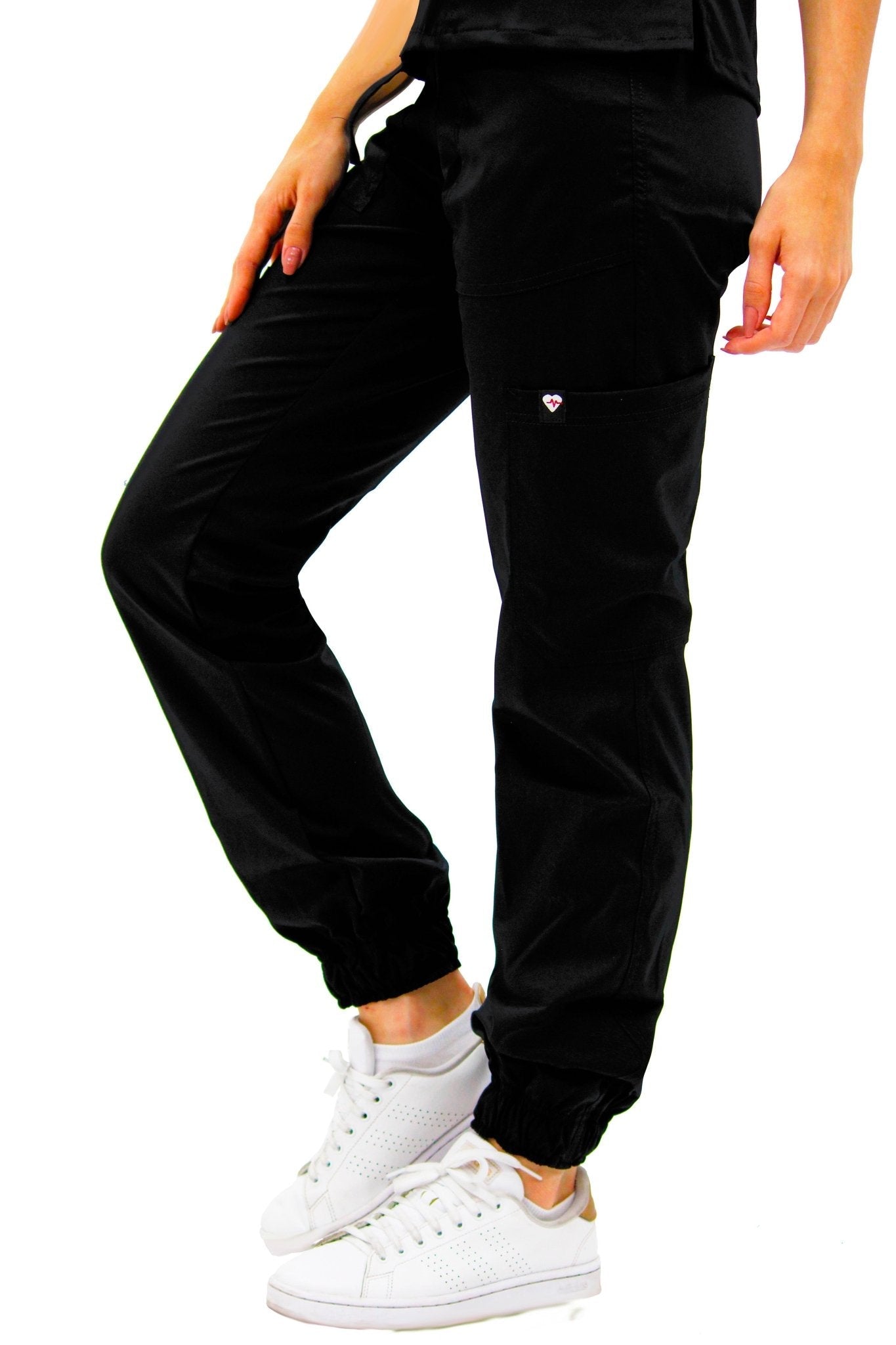 PANTALÓN MÉDICO JOGGER PARA SCRUB ATENAS MUJER #Color_Negro
