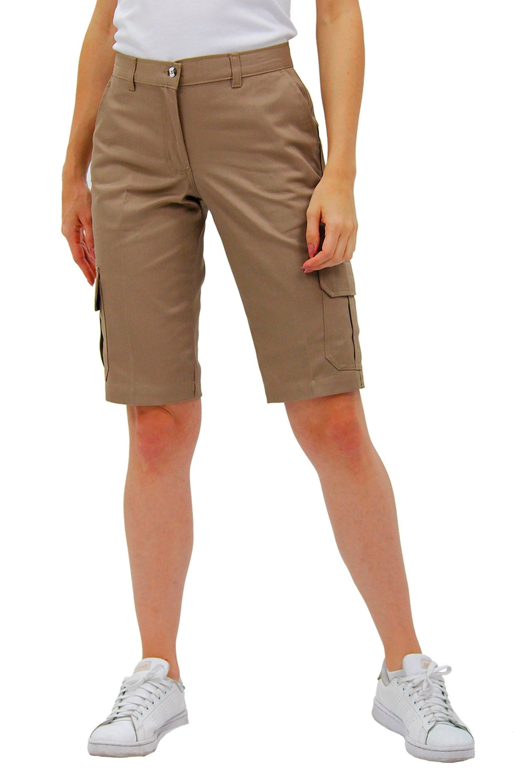 BERMUDAS TIPO CARGO HAWAI MUJER #Color_Café