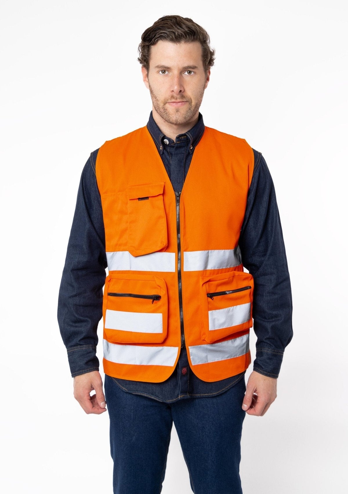 CHALECO DE SEGURIDAD VARSOVIA UNISEX #Color_Naranja