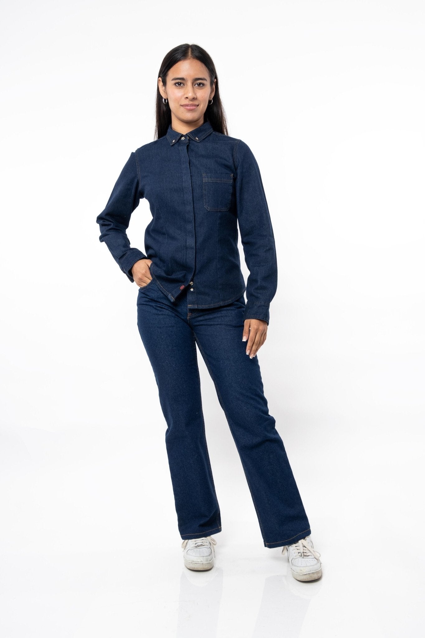 JEANS DE TRABAJO MEDELLIN MUJER #Color_Azul Marino