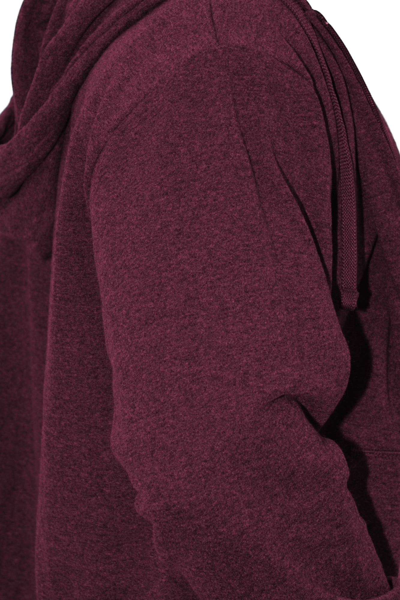 SUDADERA CAPUCHA Y CIERRE LIVERPOOL UNISEX #Color_Vino