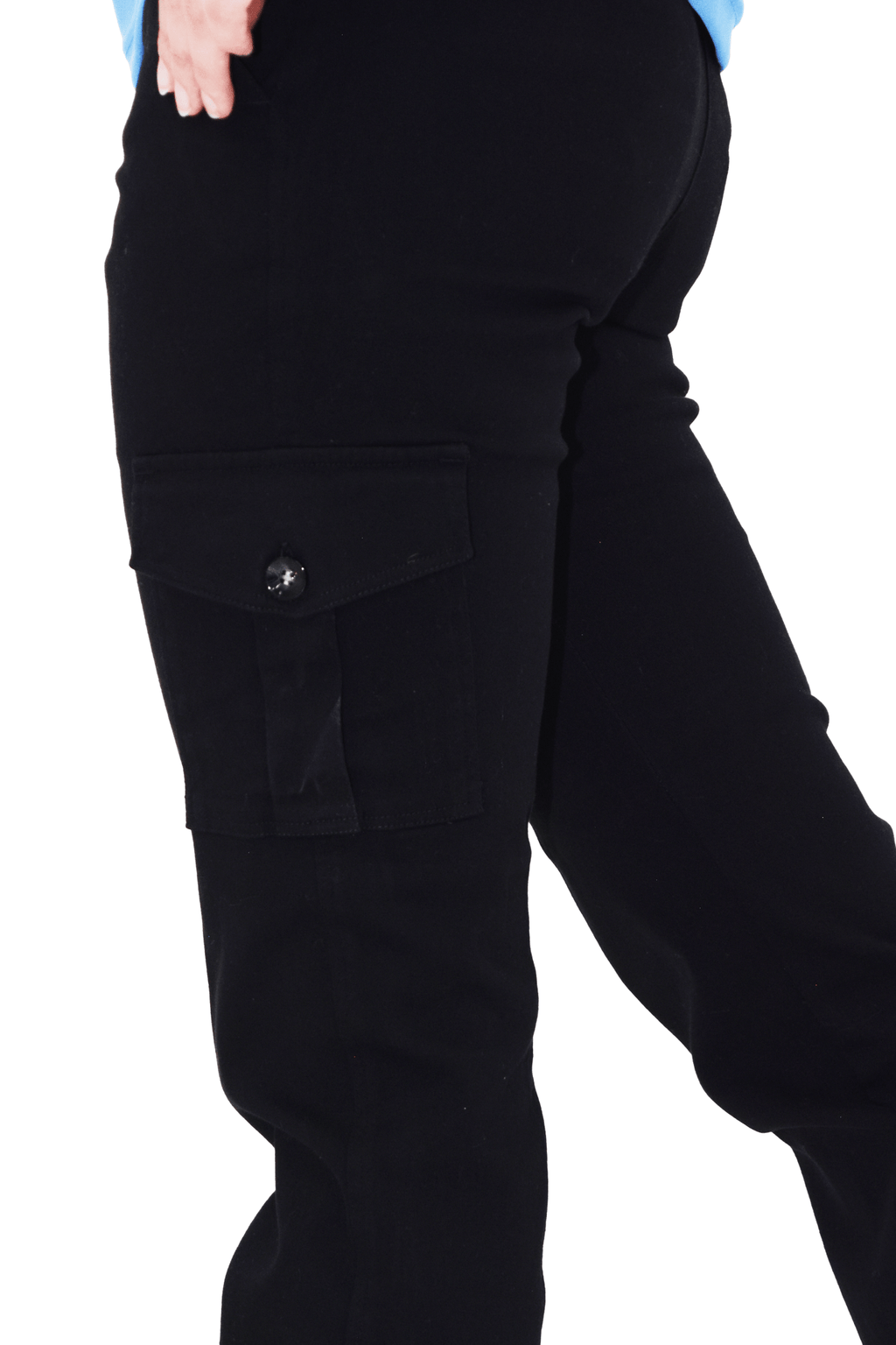 PANTALÓN CARGO JOGGER LORETO MUJER #Color_Negro