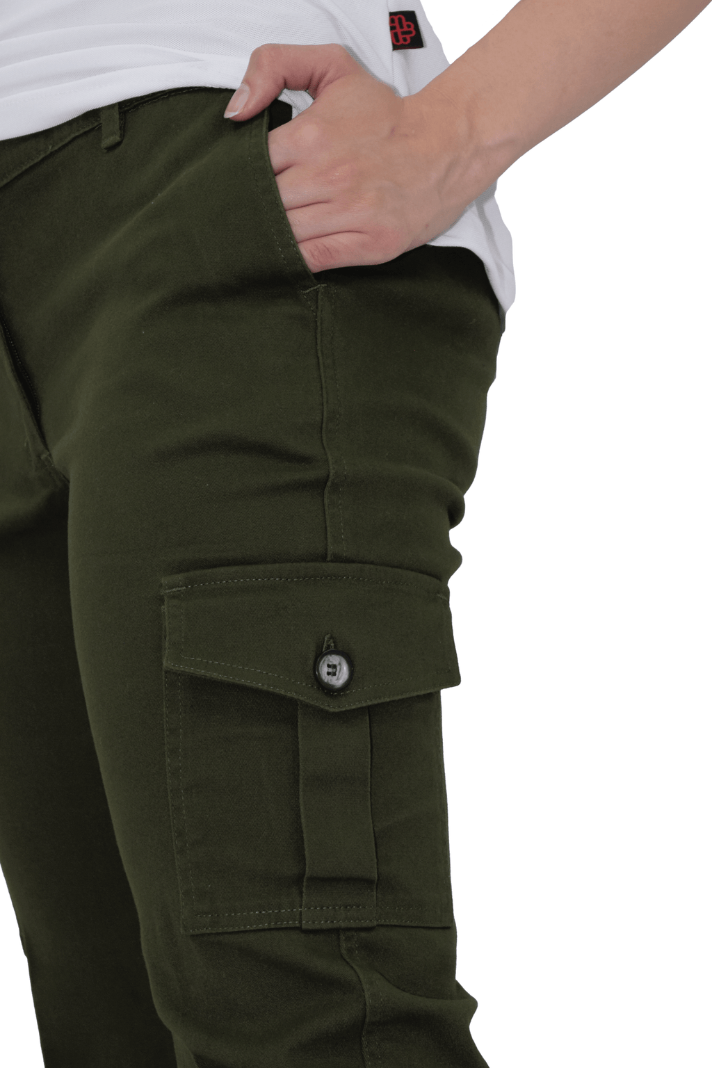 PANTALÓN CARGO JOGGER LORETO MUJER #Color_Verde