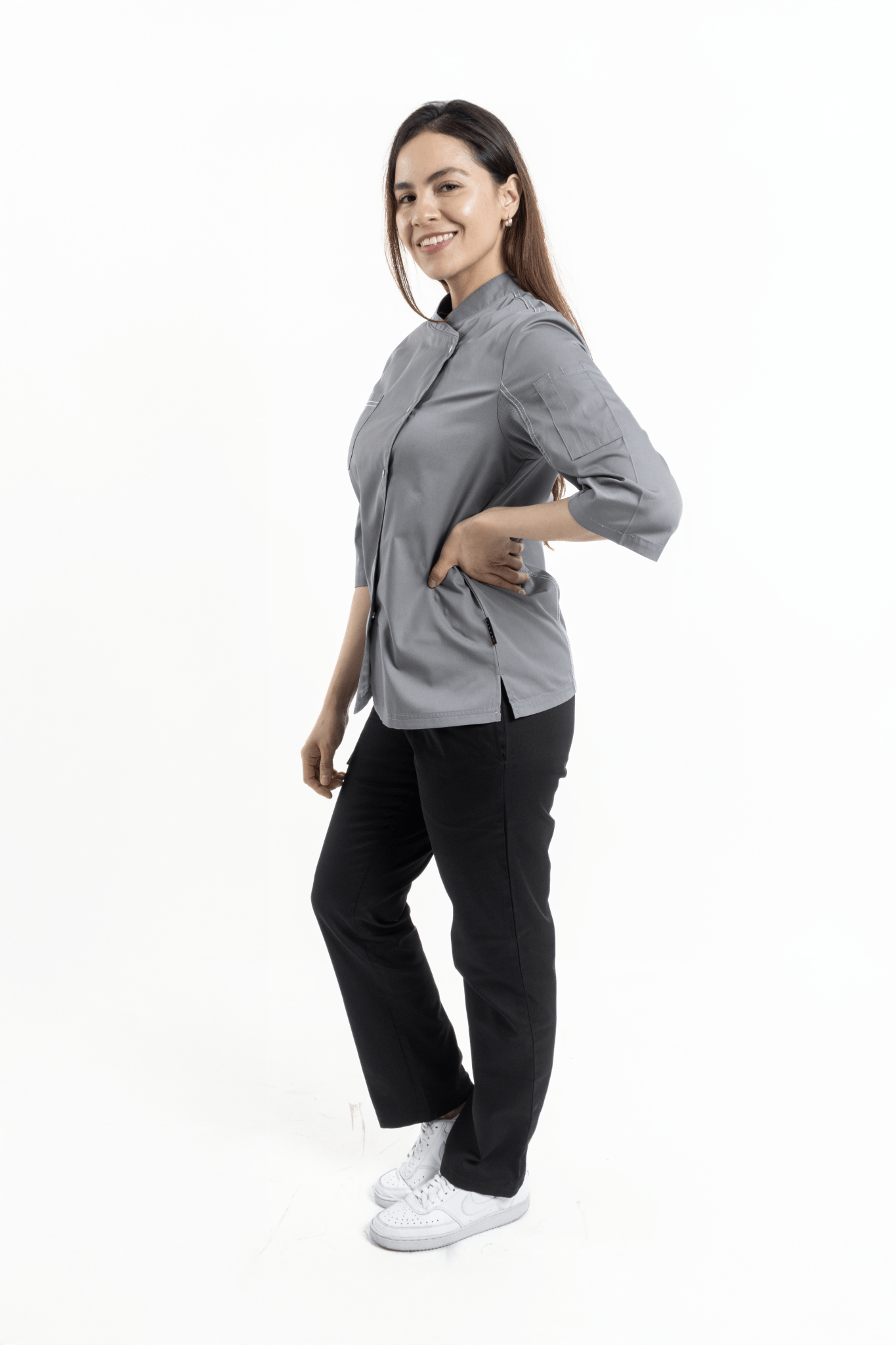 PANTALON DELHI CHEF DAMA #Color_Negro
