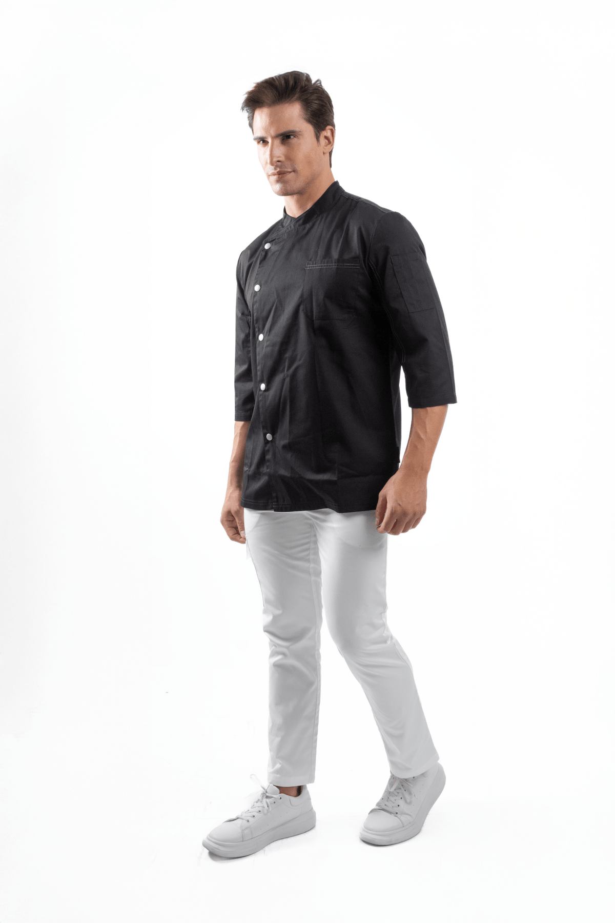 FILIPINA DE CHEF HOMBRE ZÚRICH MANGA 3/4
#Color_Negro
