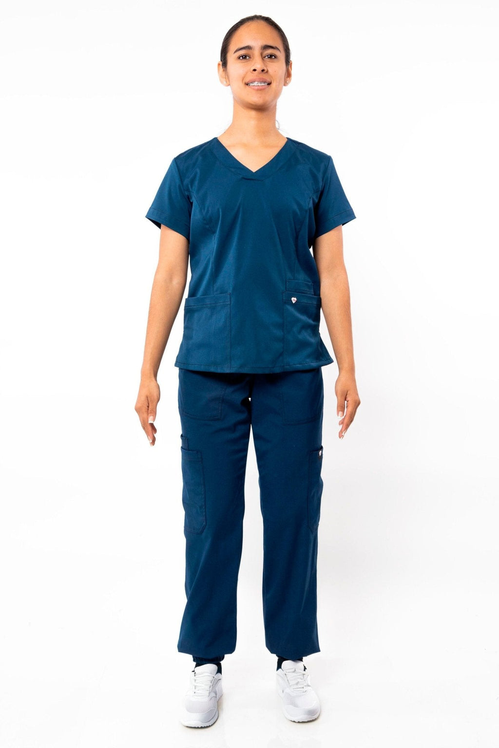 PANTALÓN MÉDICO JOGGER PARA SCRUB ATENAS MUJER #Color_Azul Marino