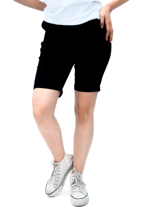 BERMUDA CASUAL DE GABARDINA ATLANTA MUJER #Color_Negro
 