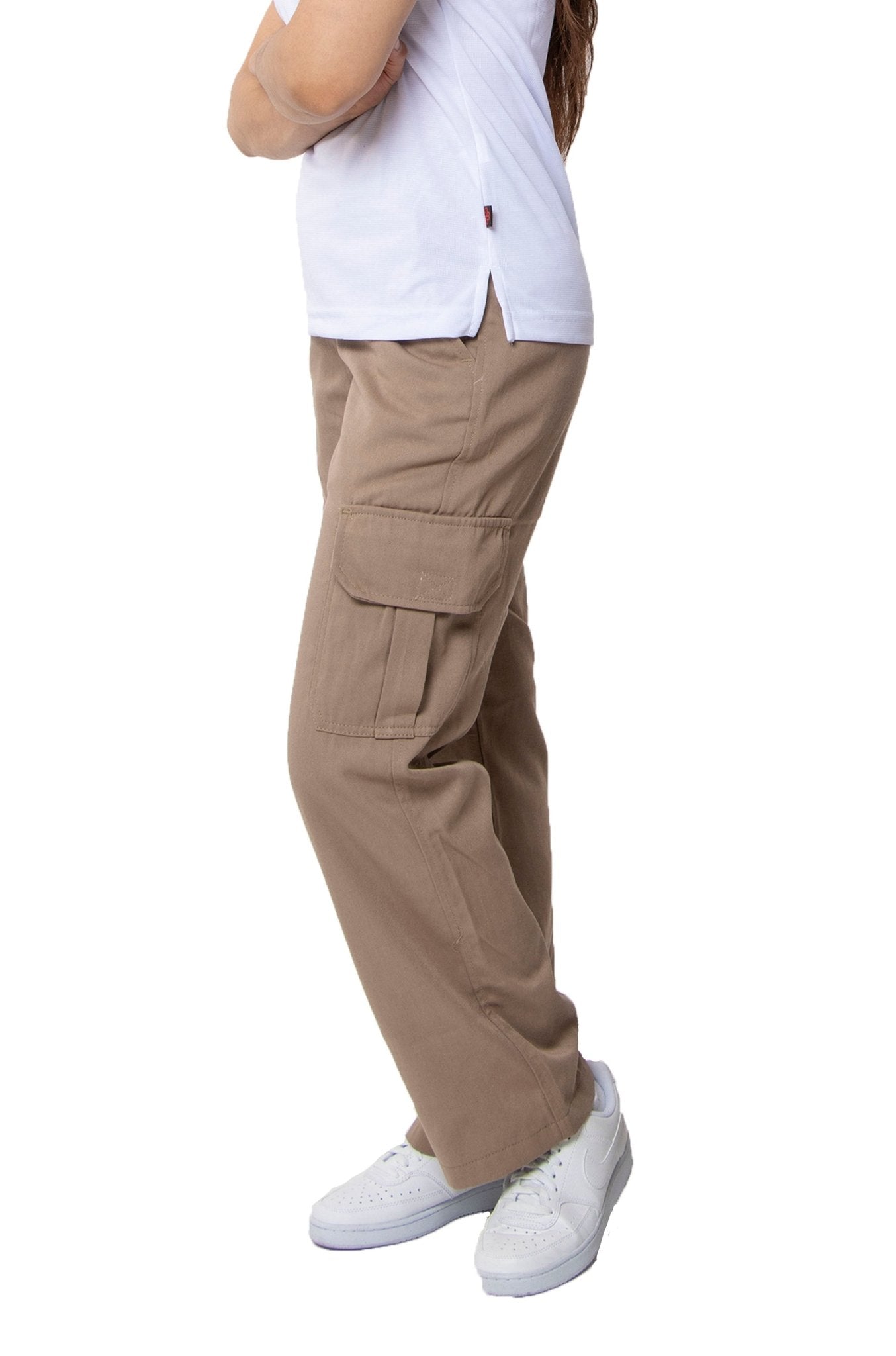 PANTALÓN DE TRABAJO TIPO CARGO TORONTO MUJER #Color_Café