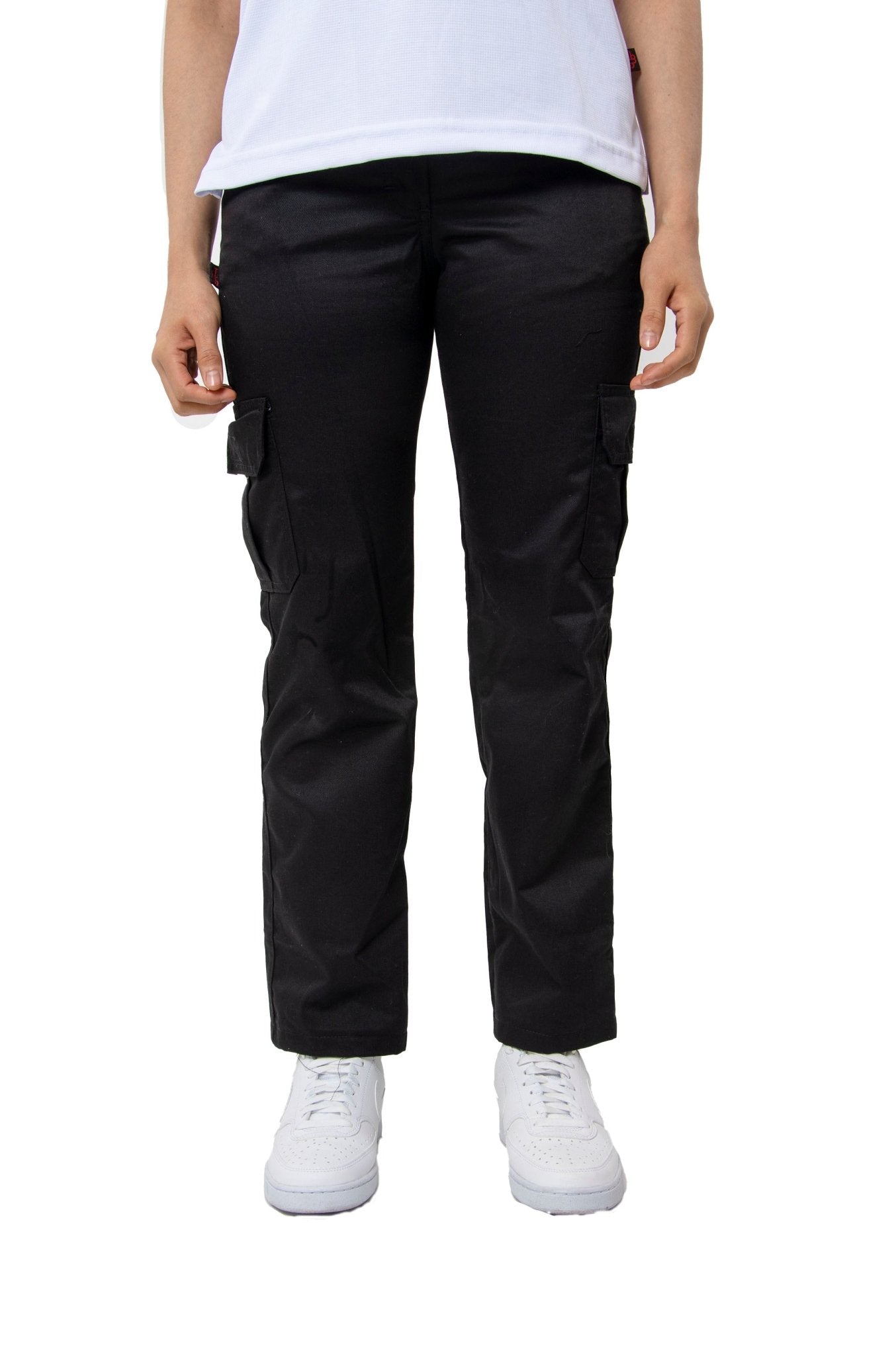 PANTALÓN DE TRABAJO TIPO CARGO TORONTO MUJER #Color_Negro