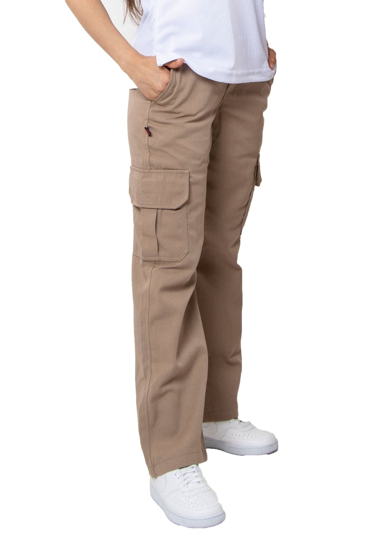PANTALÓN DE TRABAJO TIPO CARGO TORONTO MUJER #Color_Café