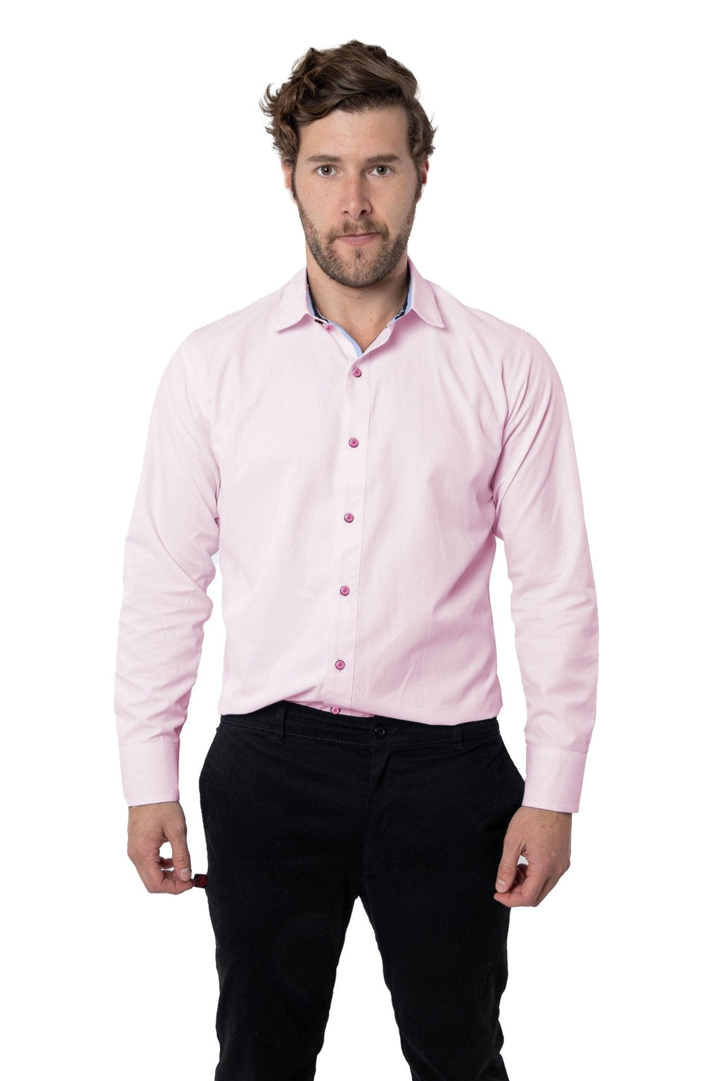 CAMISA FORMAL SLIM FIT MANGA LARGA BIRMINGHAM HOMBRE #Color_Rosa