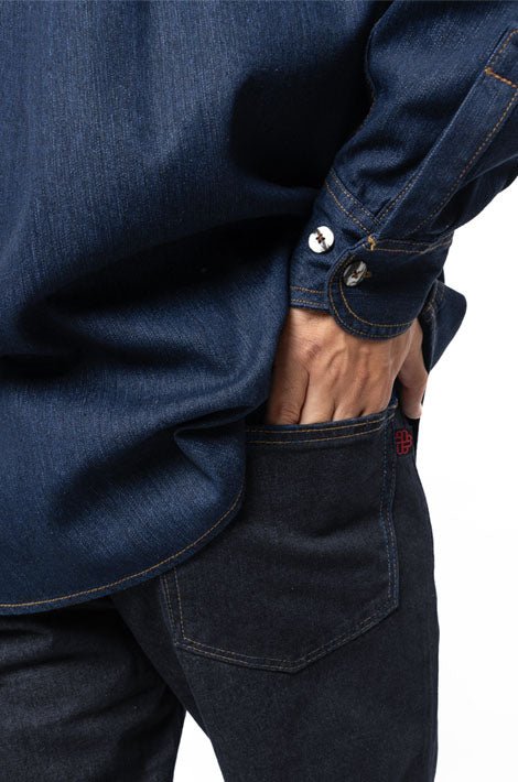 PANTALÓN INDUSTRIAL 14 ONZAS CABALLERO #Color_Negro