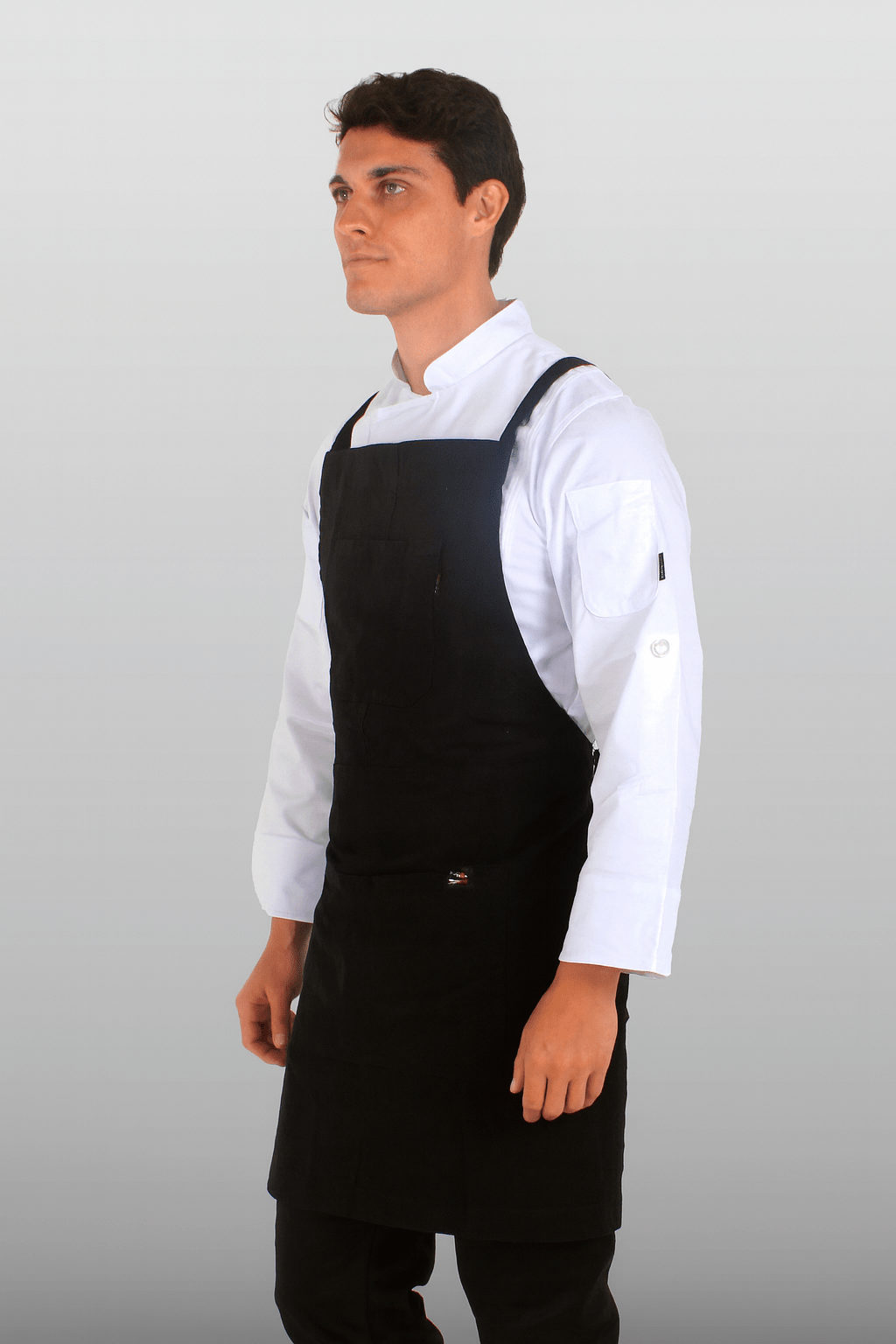 MANDIL DE CHEF TOSCANA UNISEX #Color_Negro