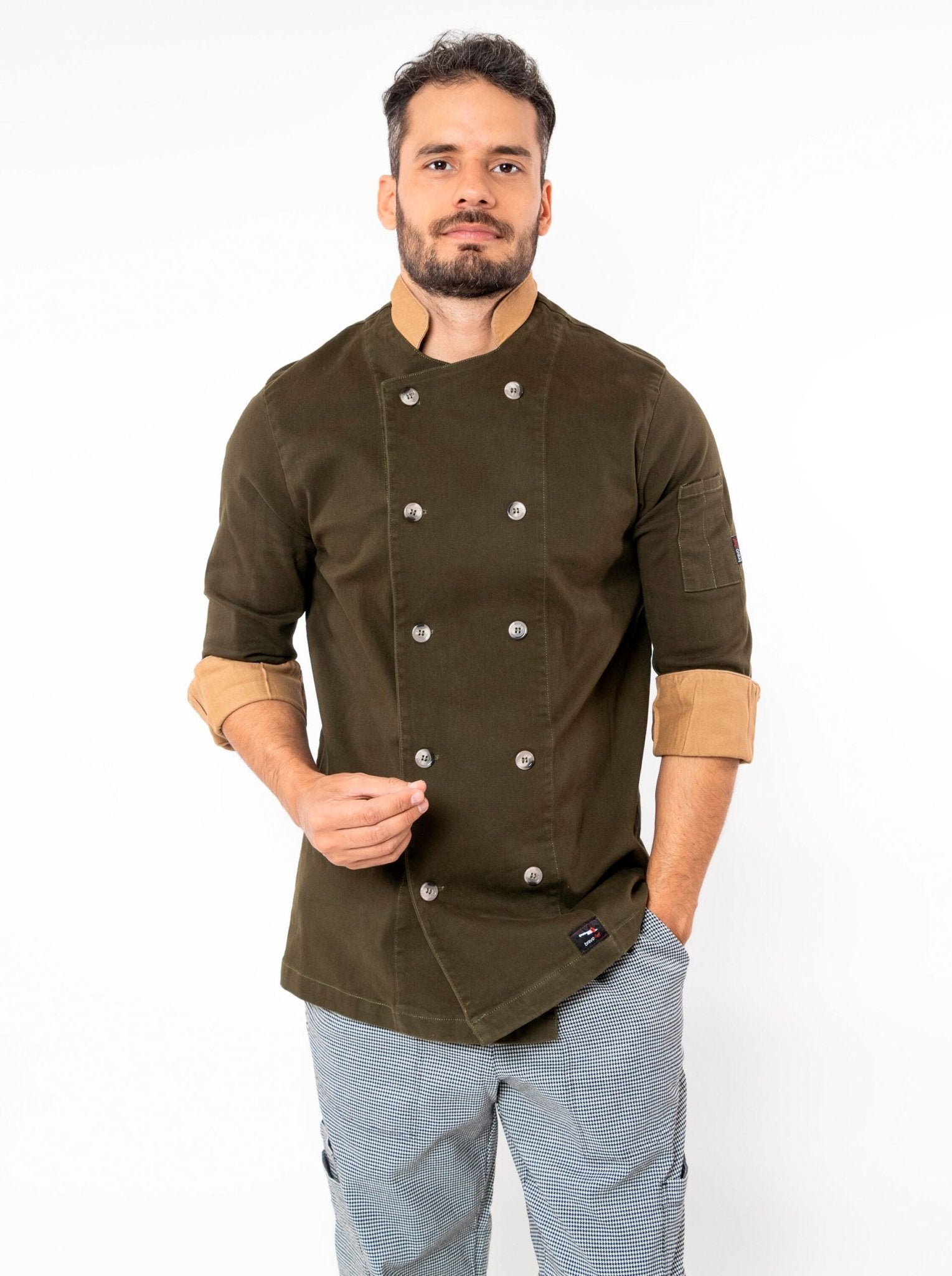 FILIPINA CHEF CORTE REGULAR MILÁN HOMBRE #Color_Verde Oliva