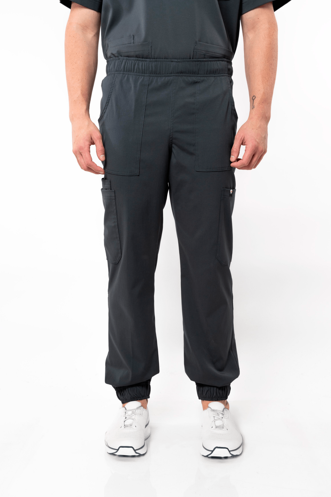 PANTALÓN MÉDICO JOGGER PARA SCRUB ATENAS HOMBRE #Color_Gris