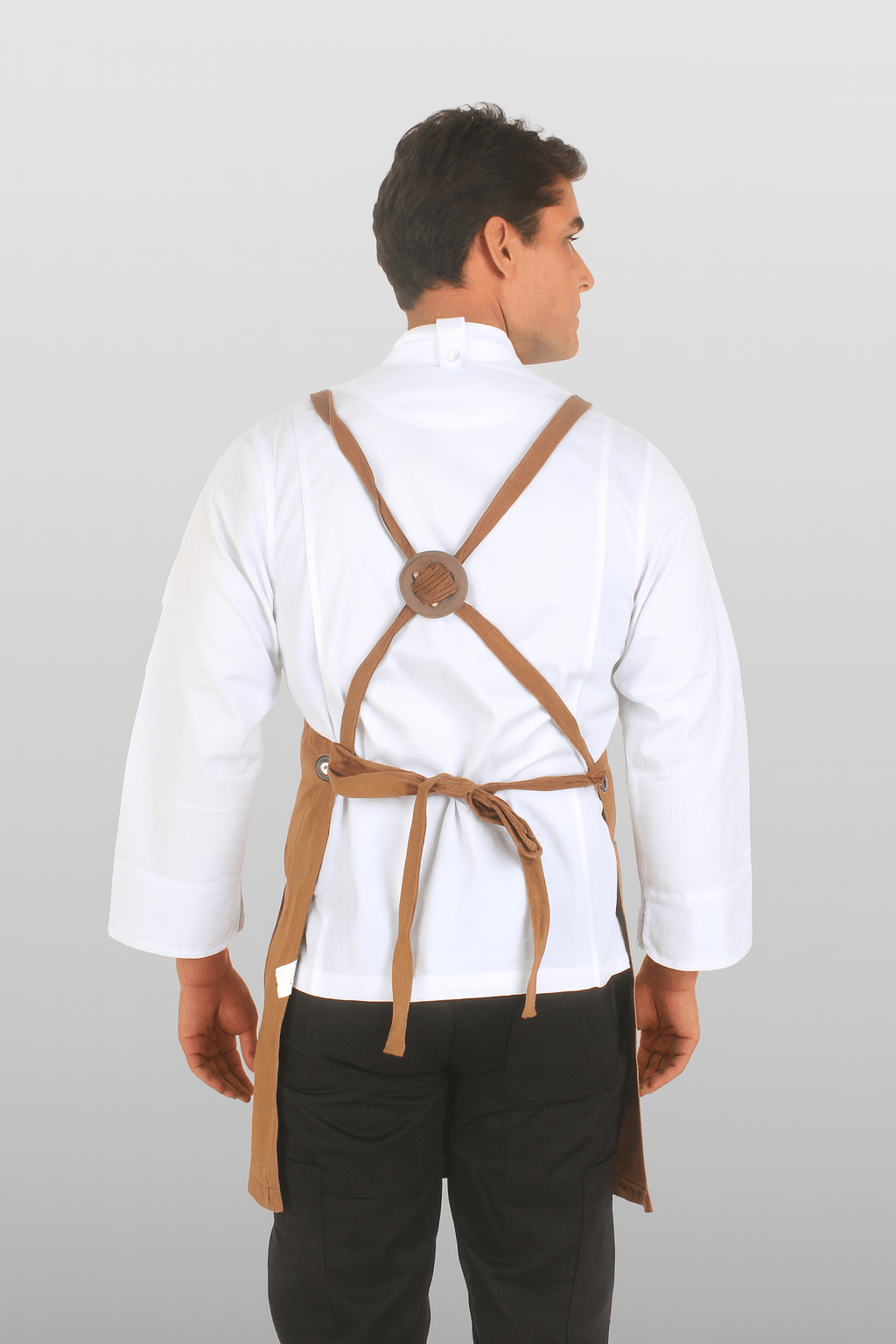 MANDIL DE CHEF TOSCANA UNISEX #Color_Marrón