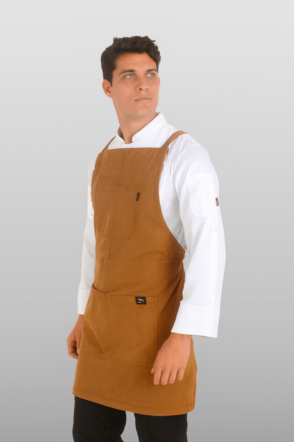 MANDIL DE CHEF TOSCANA UNISEX #Color_Marrón