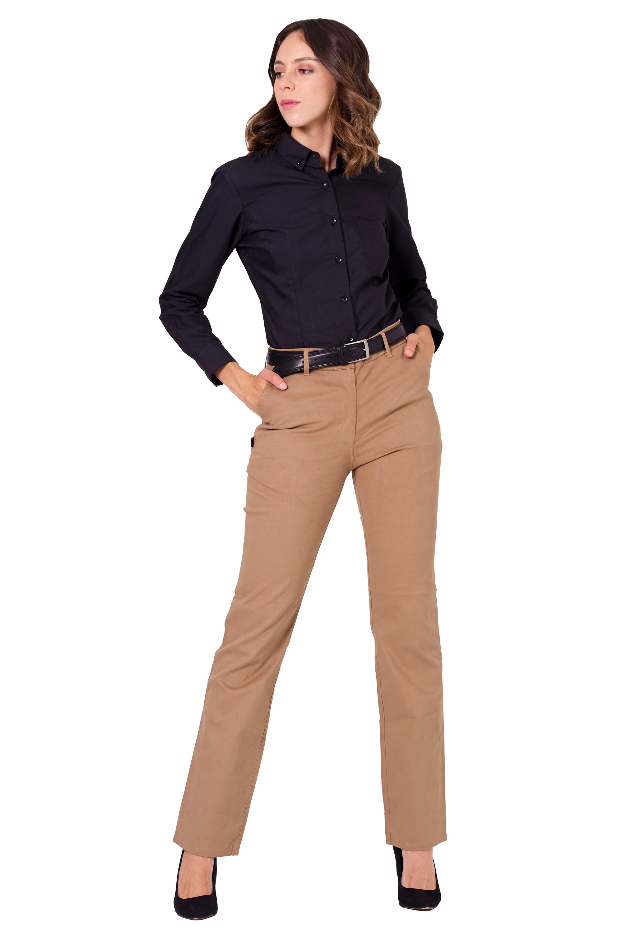 PANTALÓN CASUAL DE GABARDINA BOSTON MUJER